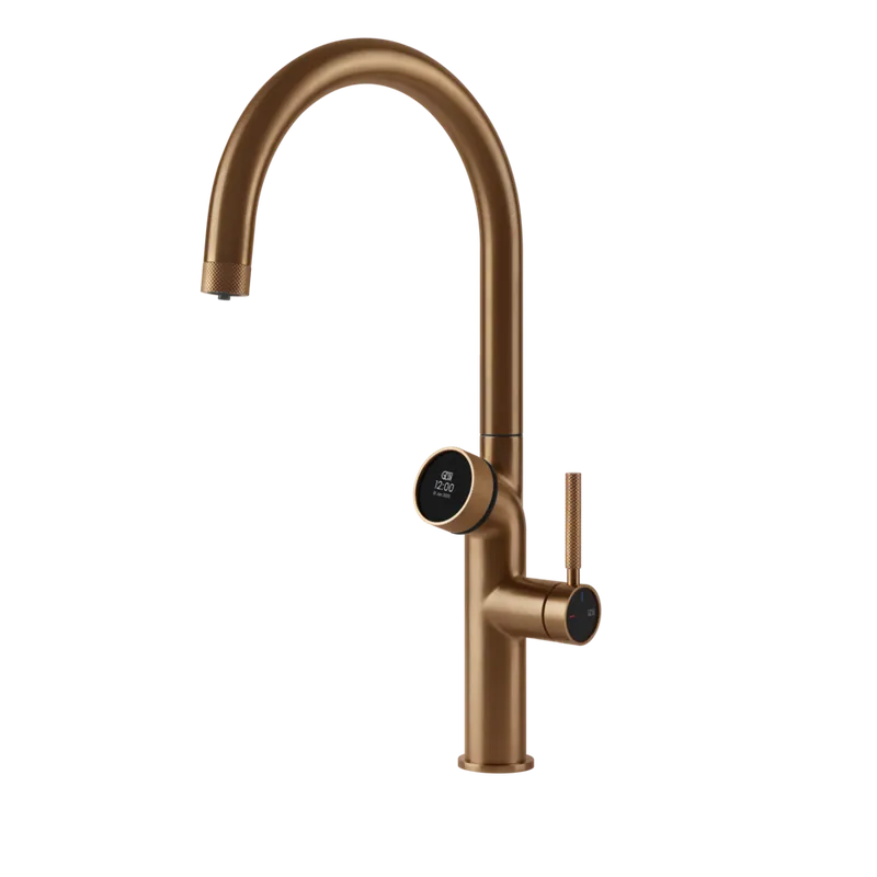 Gessi Vita Bateria zlewozmywakowa jednouchwytowa warm bronze brushed 60720.726/HOT-COLD