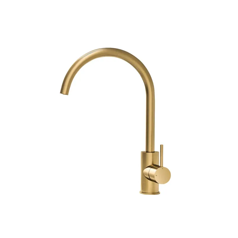 Hotbath Cobber Bateria zlewozmywakowa jednouchwytowa Brushed Brass CB040.BB