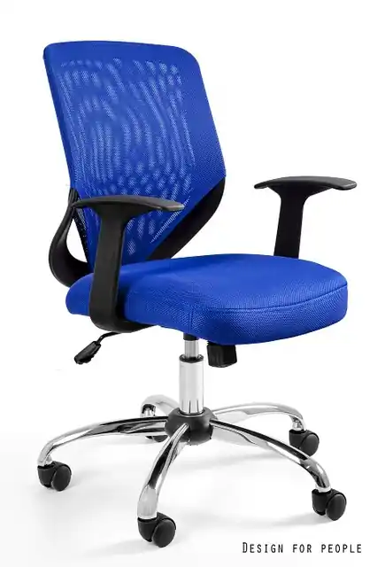 Unique Mobi Fotel biurowy niebieski W-95-7