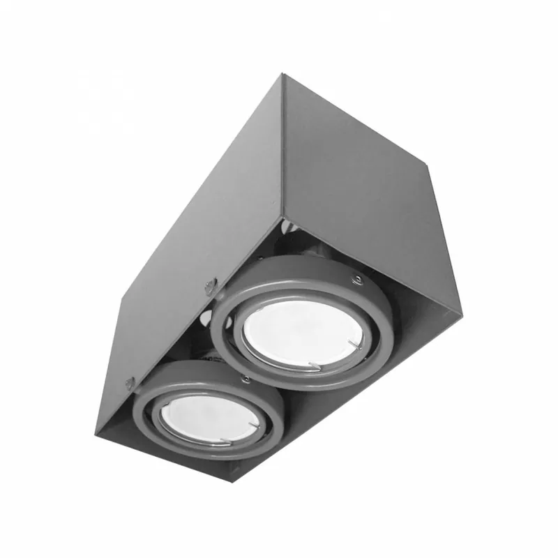 Lampa sufitowa Blocco szara 2x7W GU10 LED