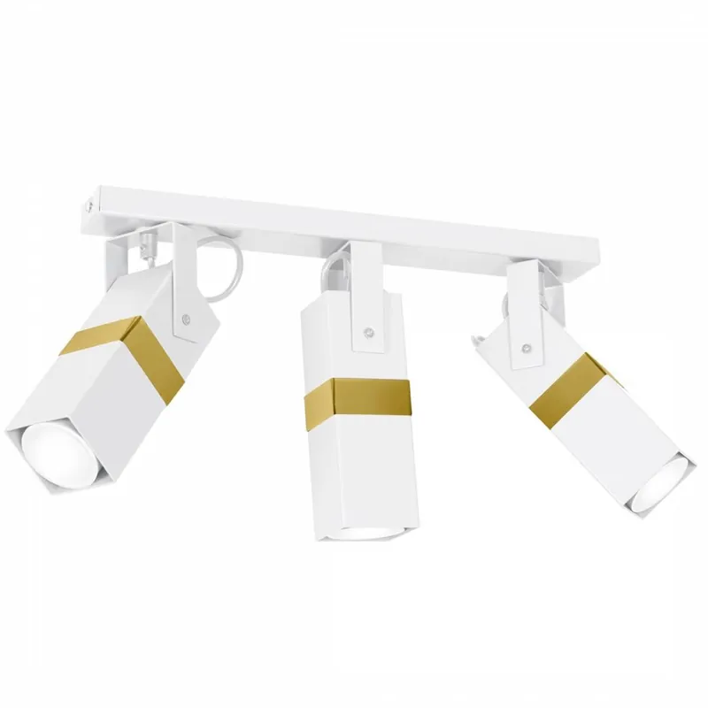 Lampa sufitowa Vidar white/gold 3xGU10