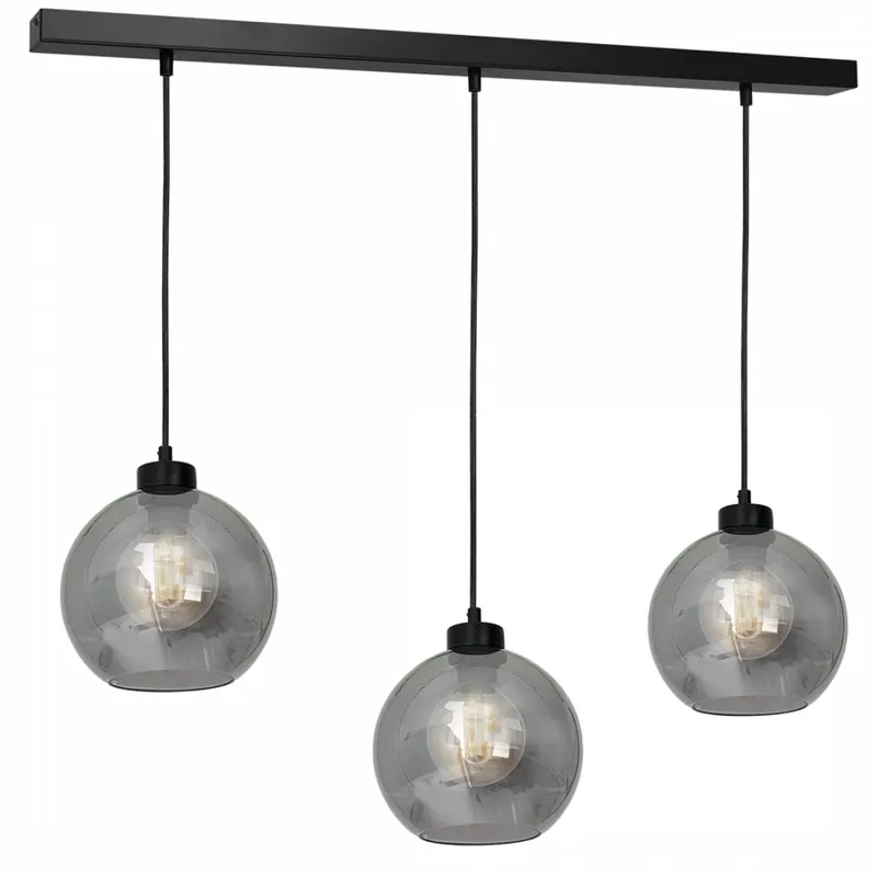 Lampa wisząca Sofia smoked Kule 3xE27