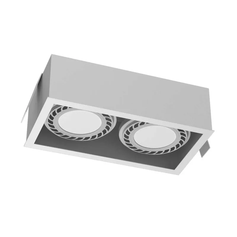 Lampa wpuszczana Cage in 1-2 - Biała 3275
