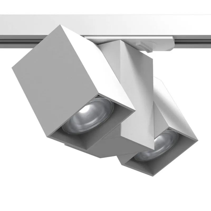 Spot Cube Track 2 - Biały - Szynoprzewód 1F 230V 6263