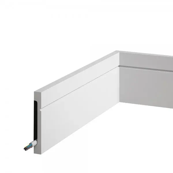 Biała dekoracyjna listwa maskująca kabel MD356 11 cm - Mardom Decor