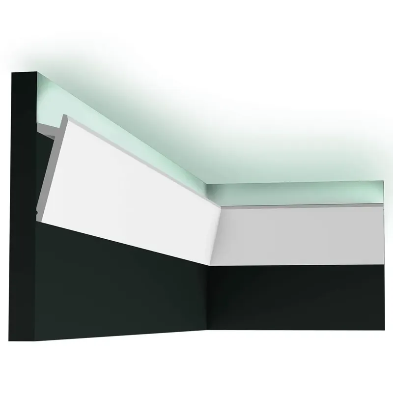 Biała listwa przysufitowa LED SX179 10 cm - Orac Decor