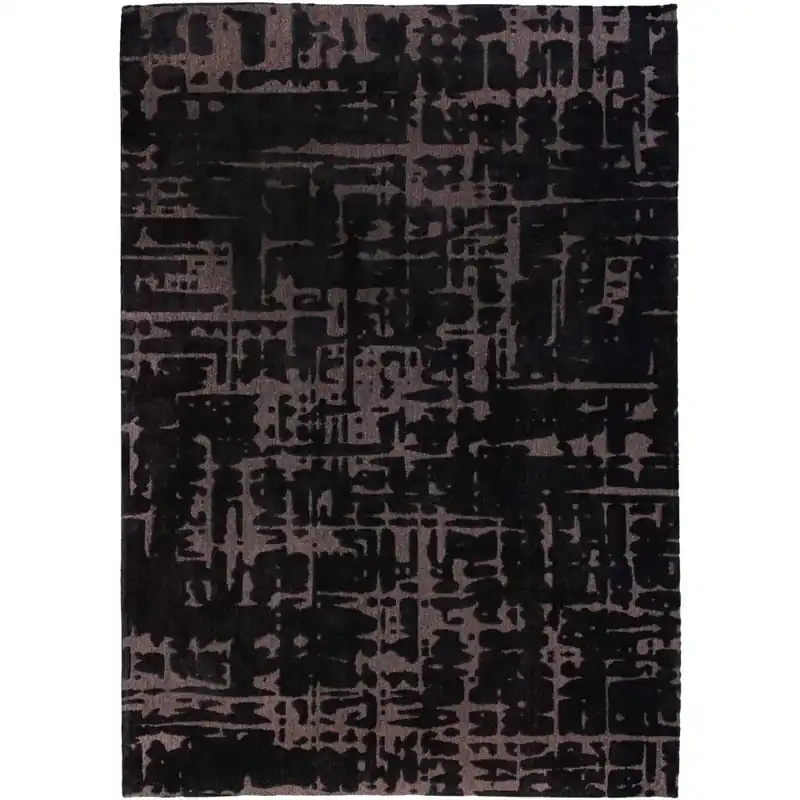 Czarny dywan chodnikowy glamour 9200 Black Water