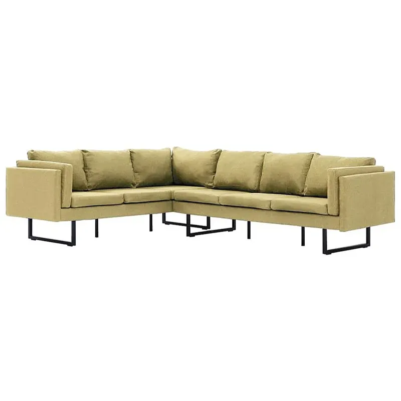 Przestronna sofa narożna Selwa - zielona