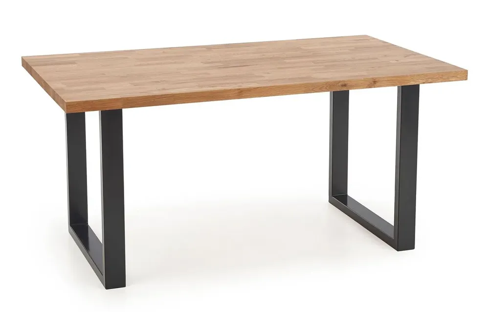 Nowoczesny stół z drewna dębowego Simox 2X 160 - dąb
