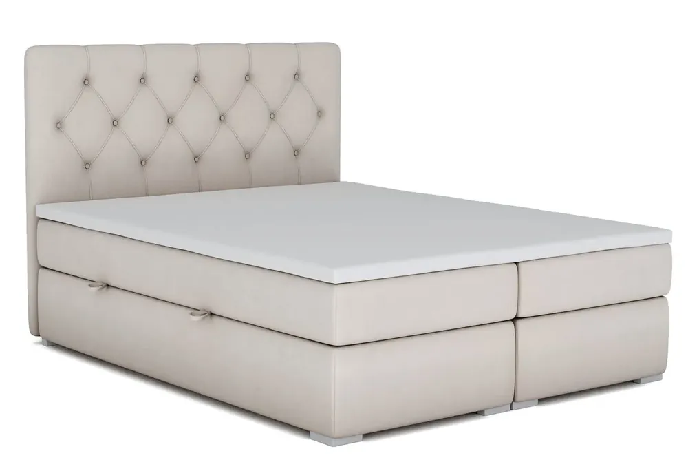 Łóżko boxspring z pojemnikiem Soner 180x200 - 32 kolory