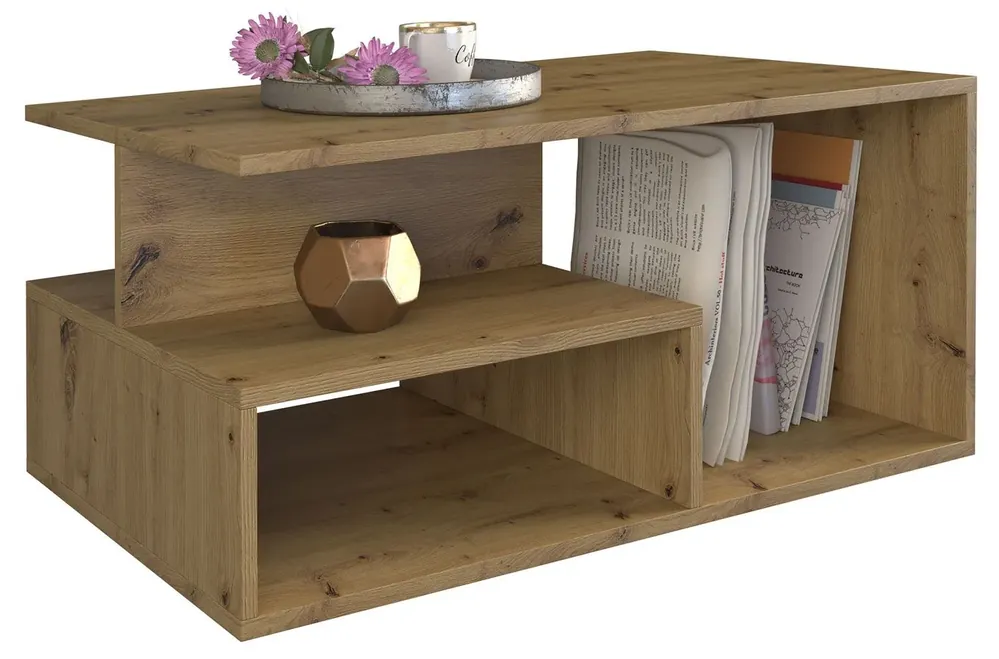 Minimalistyczna ława Cliper - dąb artisan
