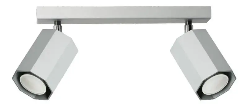 Minimalistyczny plafon metalowy E170-Fonat - popiel