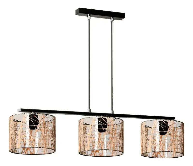 Jutowa lampa wisząca nad stół E909-Elodos
