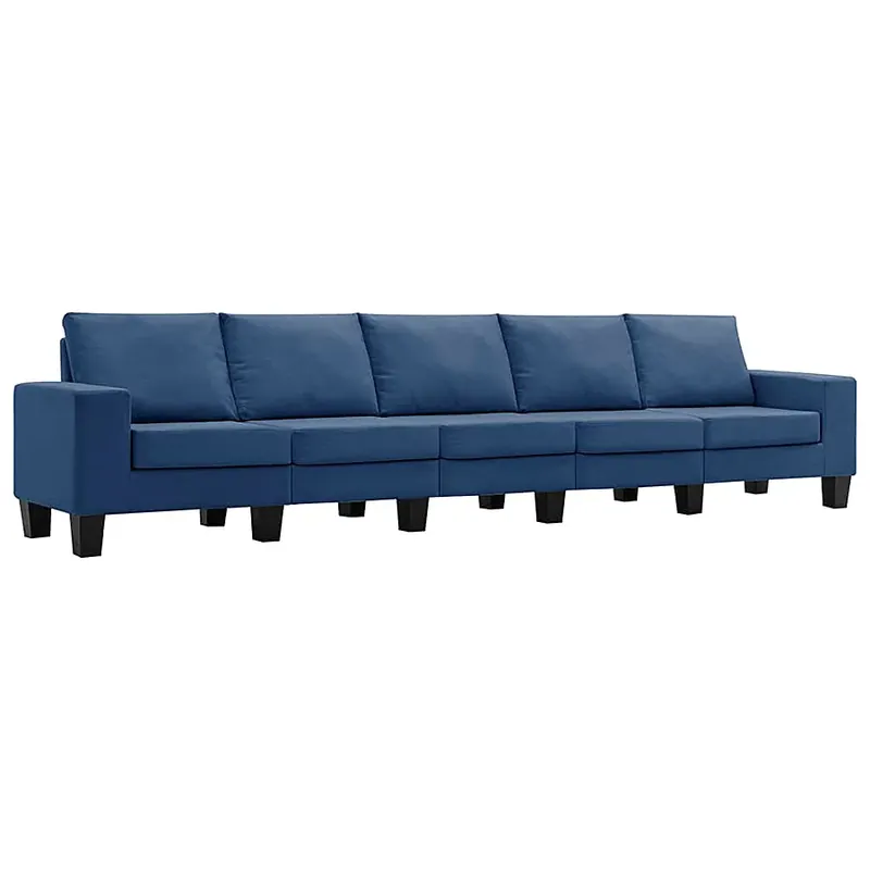 Ponadczasowa 5-osobowa niebieska sofa - Magnex 5Q