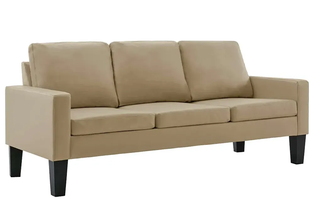 Tapicerowana sofa w kolorze cappuccino - Revex 3X