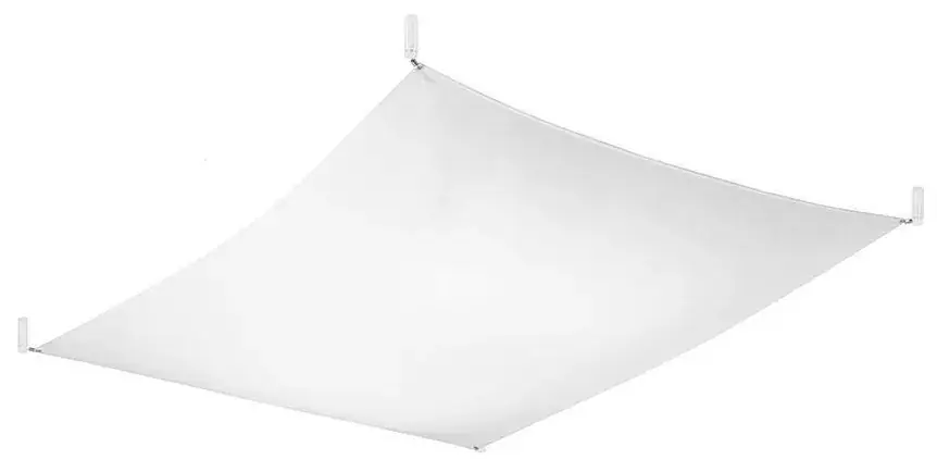 Biały tkaninowy plafon LED 130x105 cm - EX659-Uvefi
