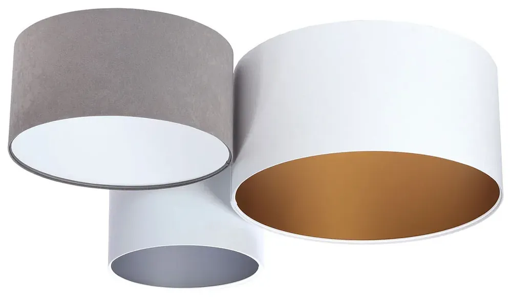 Biało-szary designerski plafon sufitowy - EXX43-Pueblar