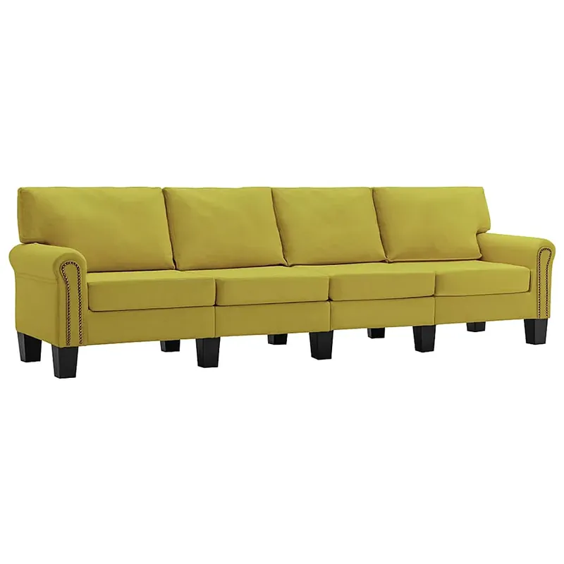 Luksusowa czteroosobowa zielona sofa - Dionas 4X