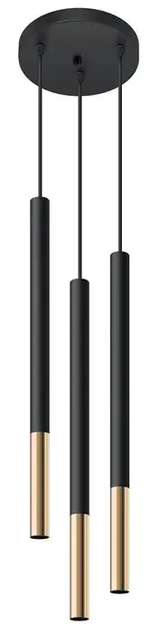 Potrójna lampa wisząca tuba - S019-Doklix