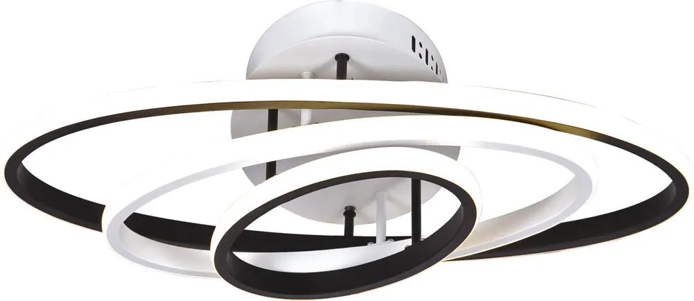 Biało-czarna lampa sufitowa LED spirala - S031-Oreza