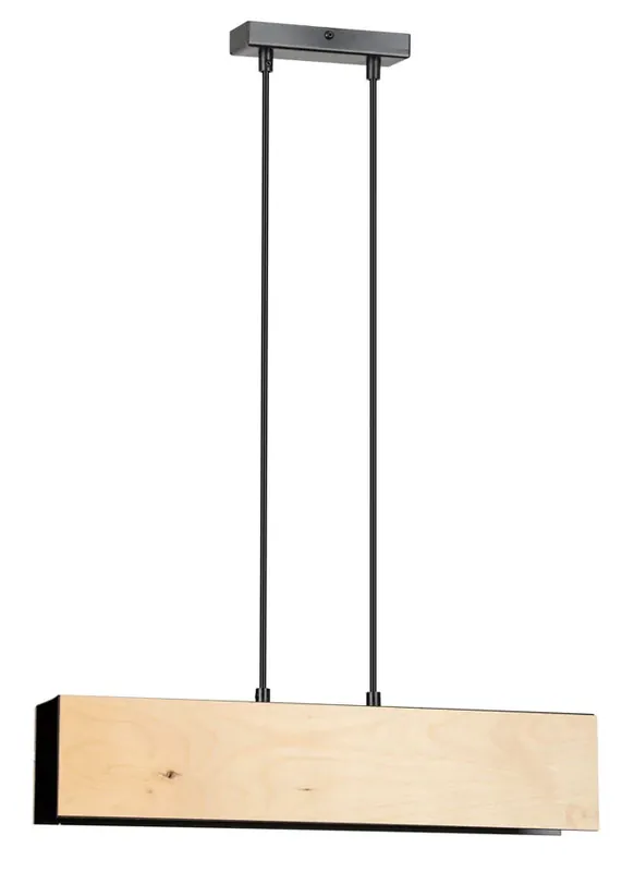 Czarna wisząca lampa sufitowa - D003-Romser