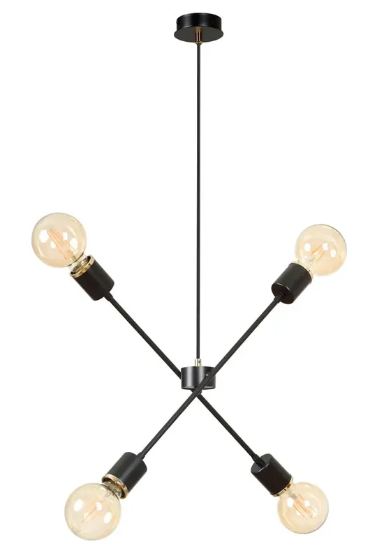 Czarna industrialna lampa wisząca - D052-Nolvex