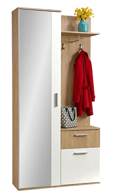 Garderoba z lustrem - Kiwros 6 kolorów