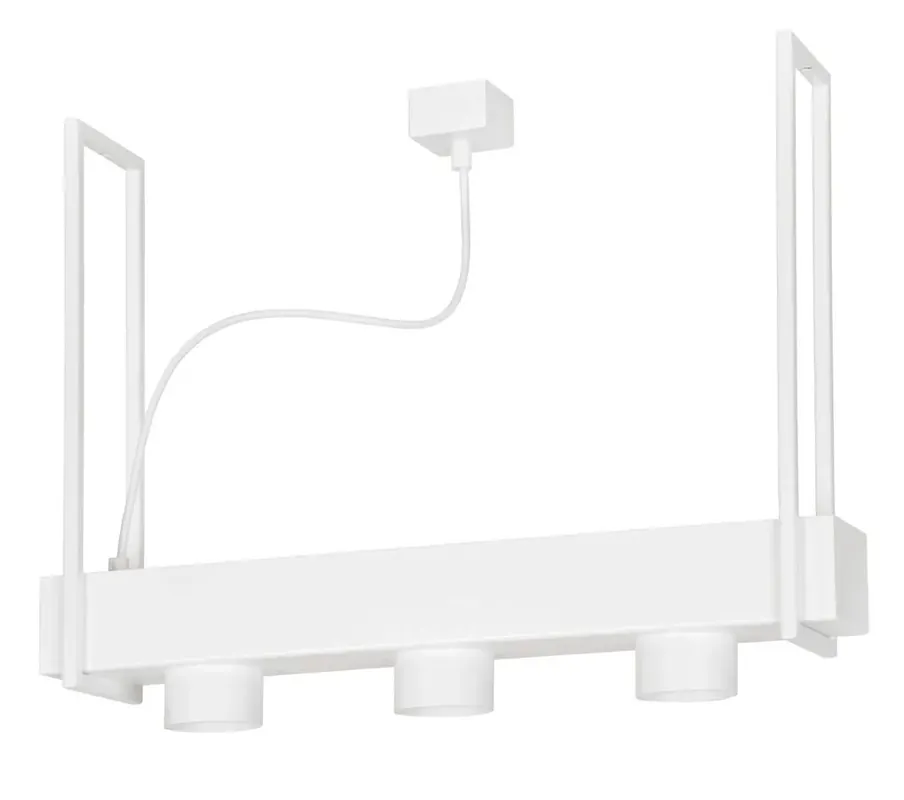 Biała designerska lampa sufitowa - D077-Bedixo