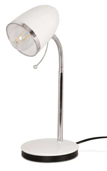 Biała stylowa lampka na biurko - S272-Adonir