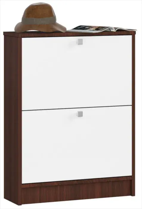 Szafka na buty w kolorze wenge/biały - Abetti