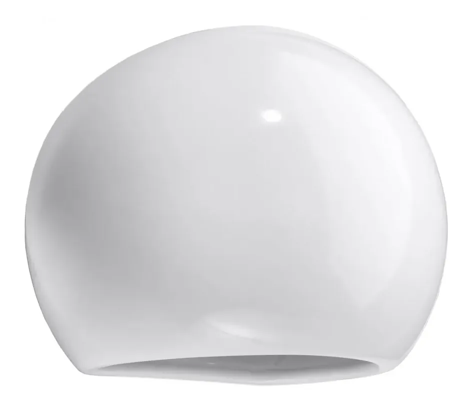 Ceramiczny okrągły kinkiet biały połysk - S486-Levana