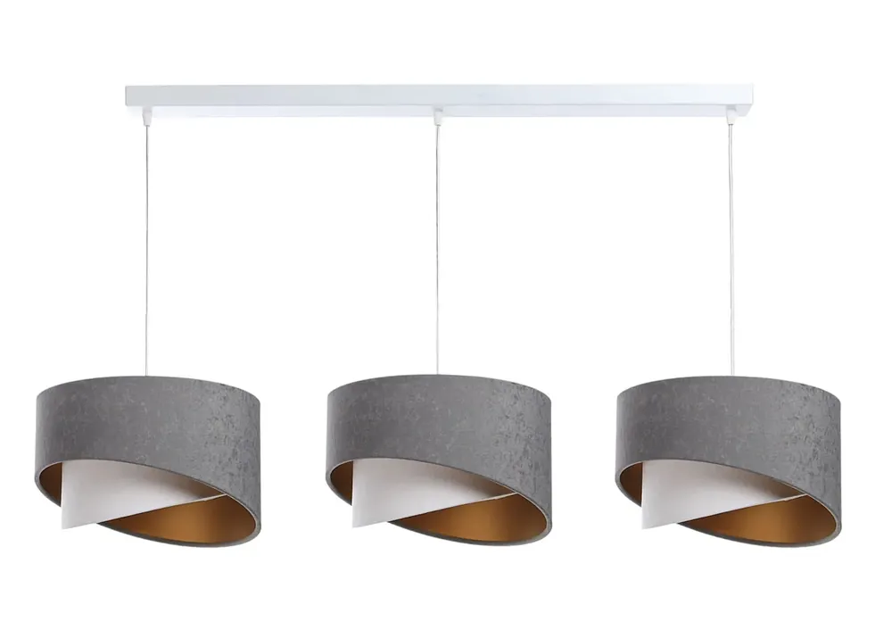 Potrójna duża lampa wisząca nad stół - S506-Enna