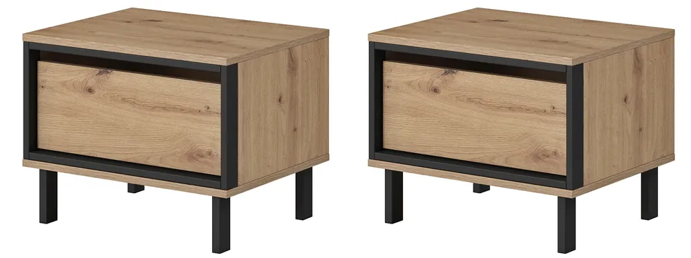 Komplet stolików nocnych 2 szt - Jowisz 11X