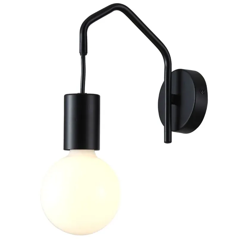 Czarny loftowy kinkiet - K148-Unito