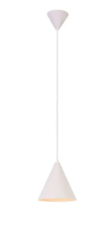 Biała metalowa lampa wisząca - V014-Brio