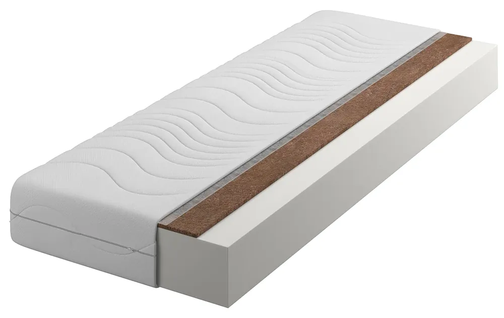 Materac piankowo-kokosowy z pokrowcem silver plus 200x200 - Sultan