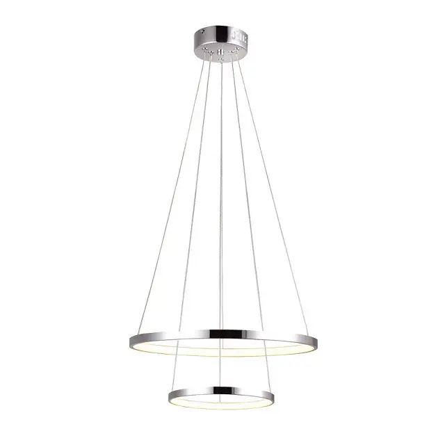 Podwójna modernistyczna lampa chrom - V082-Interis