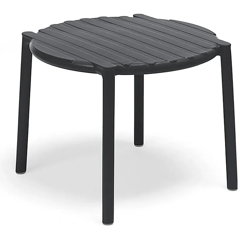 Antracytowy minimalistyczny stół do ogrodu - Ondi