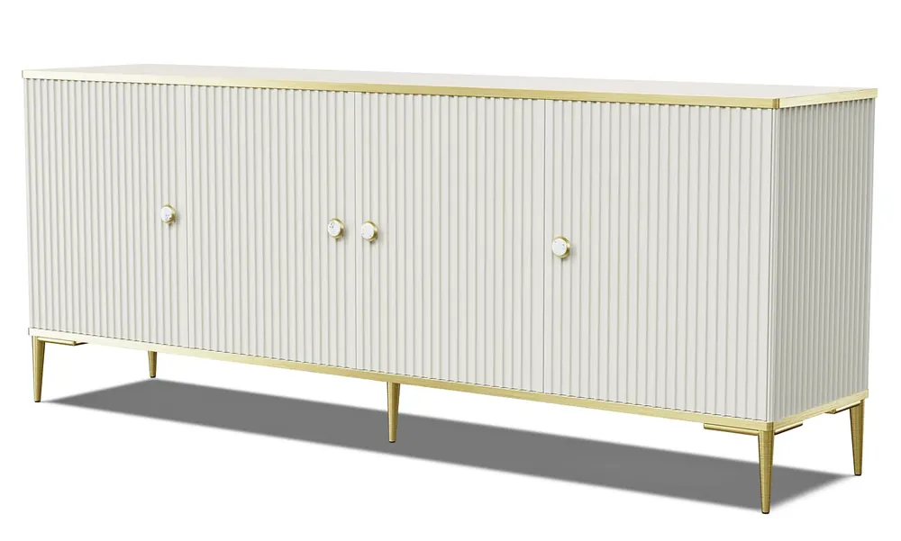 Lamelowa komoda cashmere - Olbia 3X