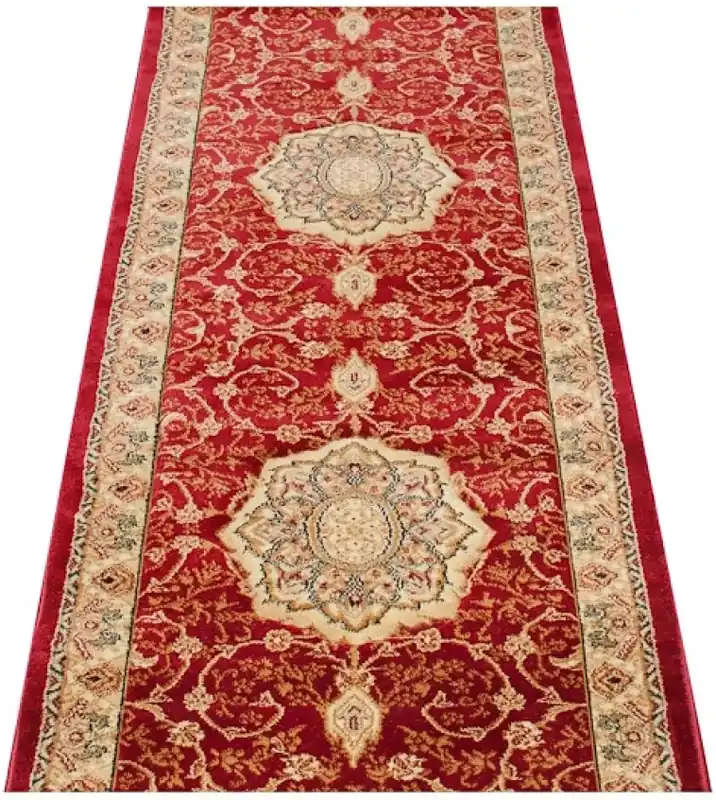 Czerwony elegancki chodnik vintage na metry - Mielno 3X