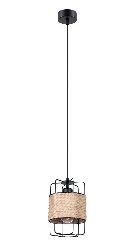 Nowoczesna lampa wisząca ze sznurkiem - A429-Granatowe