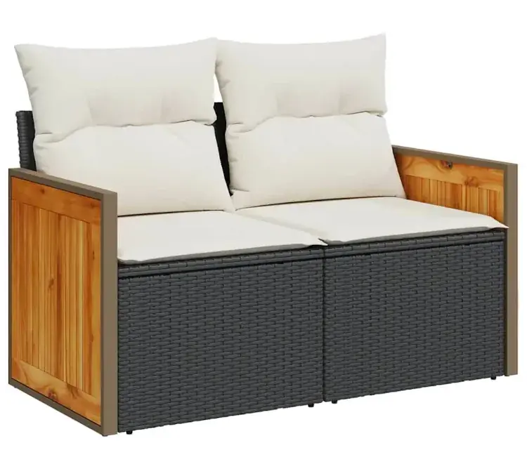 Sofa ogrodowa z białymi poduszkami - Sydnet 5X