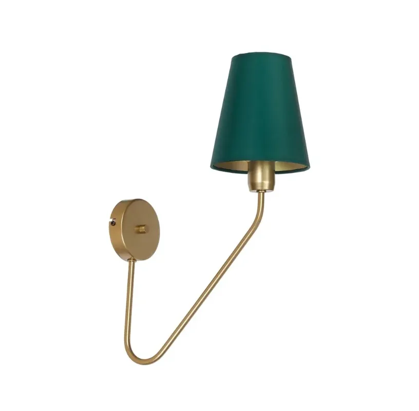 Zielono-mosiężny kinkiet glamour - K425-Tino
