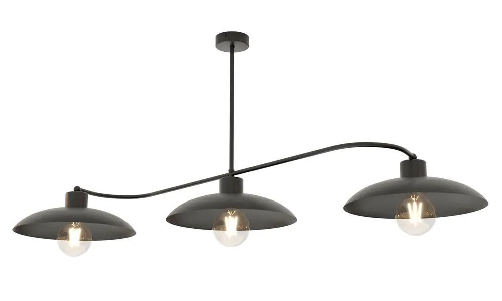 Czarna loftowa lampa sufitowa - D137-Cerana