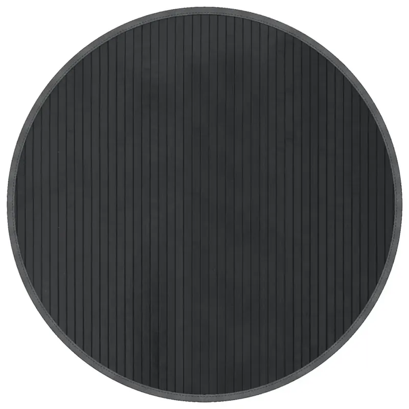 Okrągły Szary dywanik 80 cm - Glaso 4X