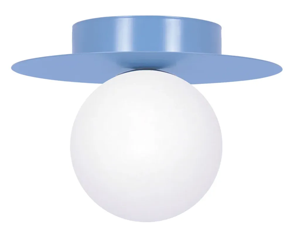 Niebieska designerska lampa sufitowa plafon - A677-FEA