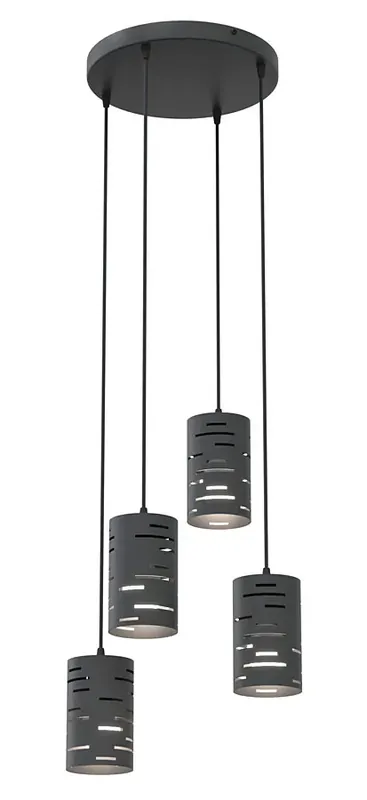 Czarna lampa wisząca w stylu loftowym - D148-Alpax