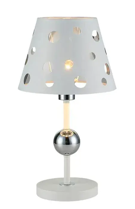 Biała nowoczesna lampa stołowa - D219-Lagun