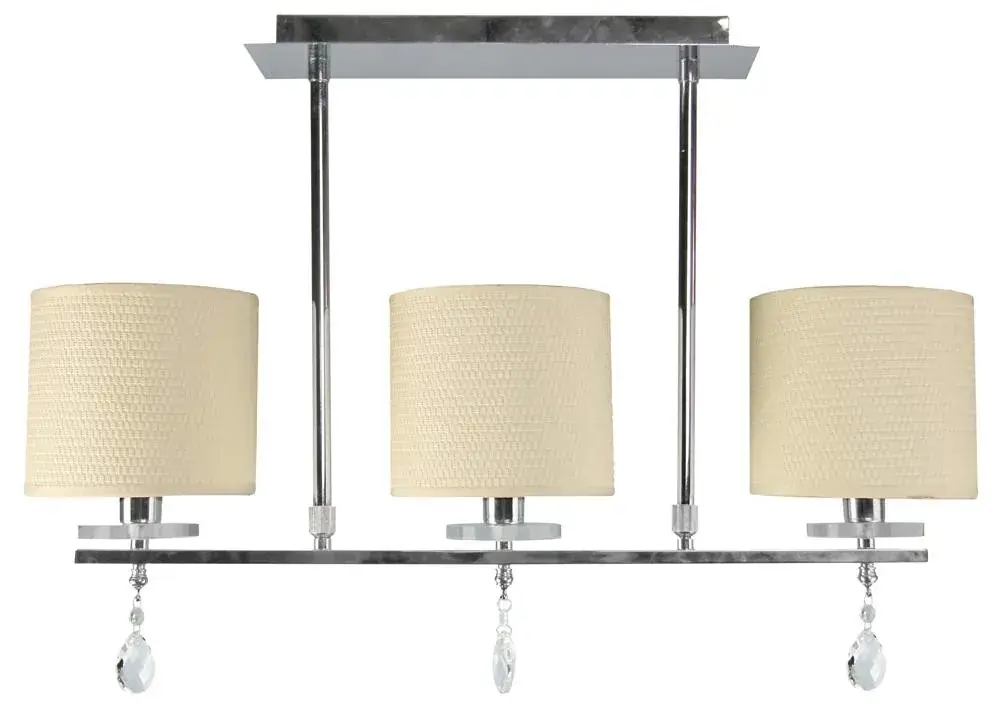Kremowa potrójna lampa wisząca - D227-Winston