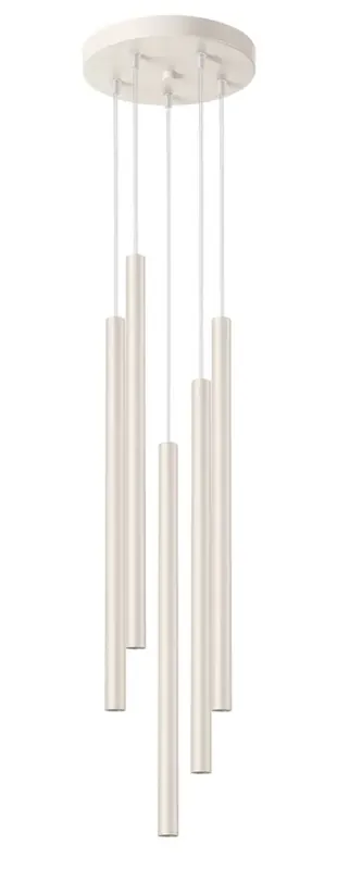 Beżowa elegancka lampa wisząca - M088-Onyt